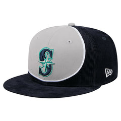 Seattle Mariners New Era Retro Split Corduroy Snapback Hat - MLB Hats
