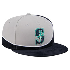 Seattle Mariners New Era Retro Split Corduroy Snapback Hat - MLB Hats