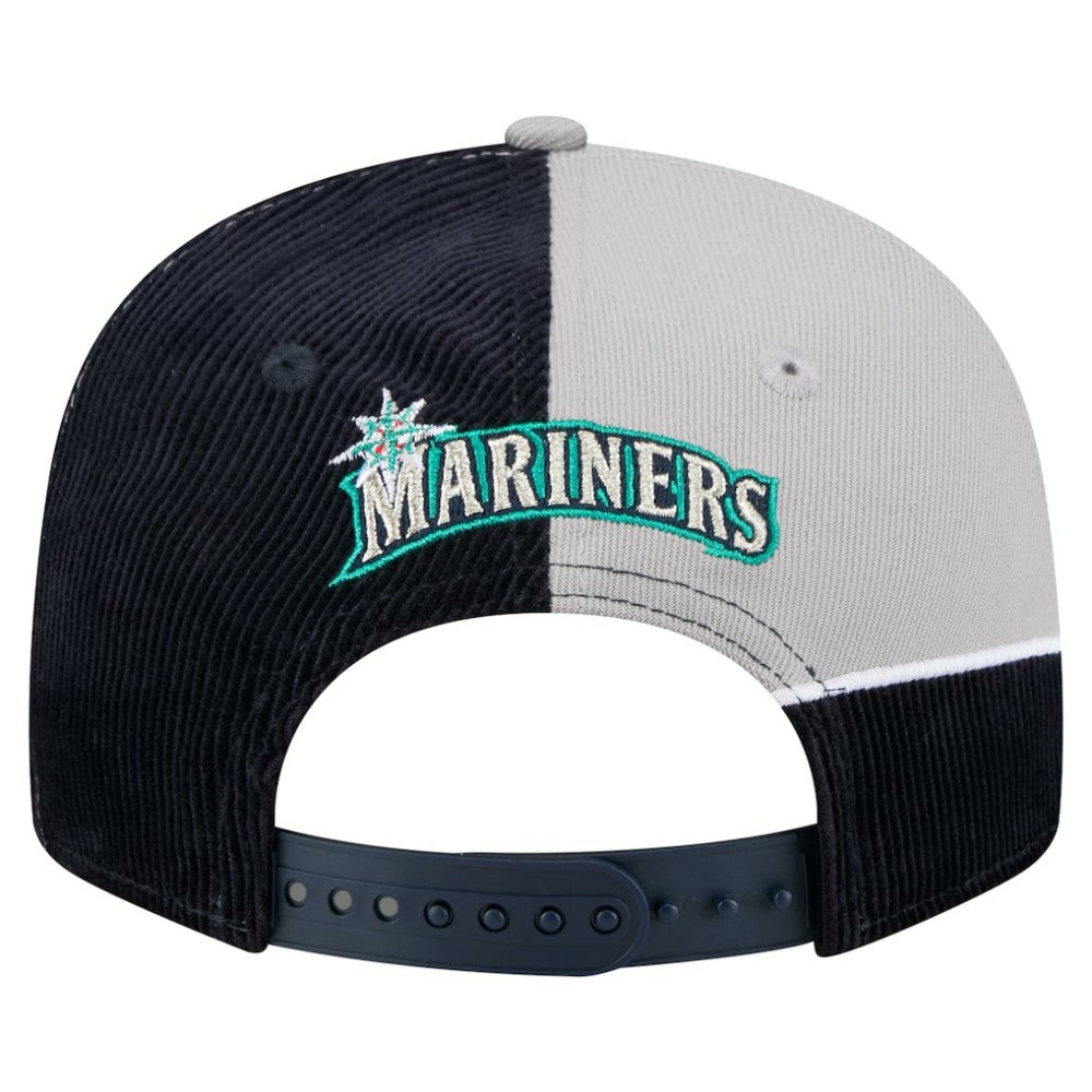 Seattle Mariners New Era Retro Split Corduroy Snapback Hat - MLB Hats