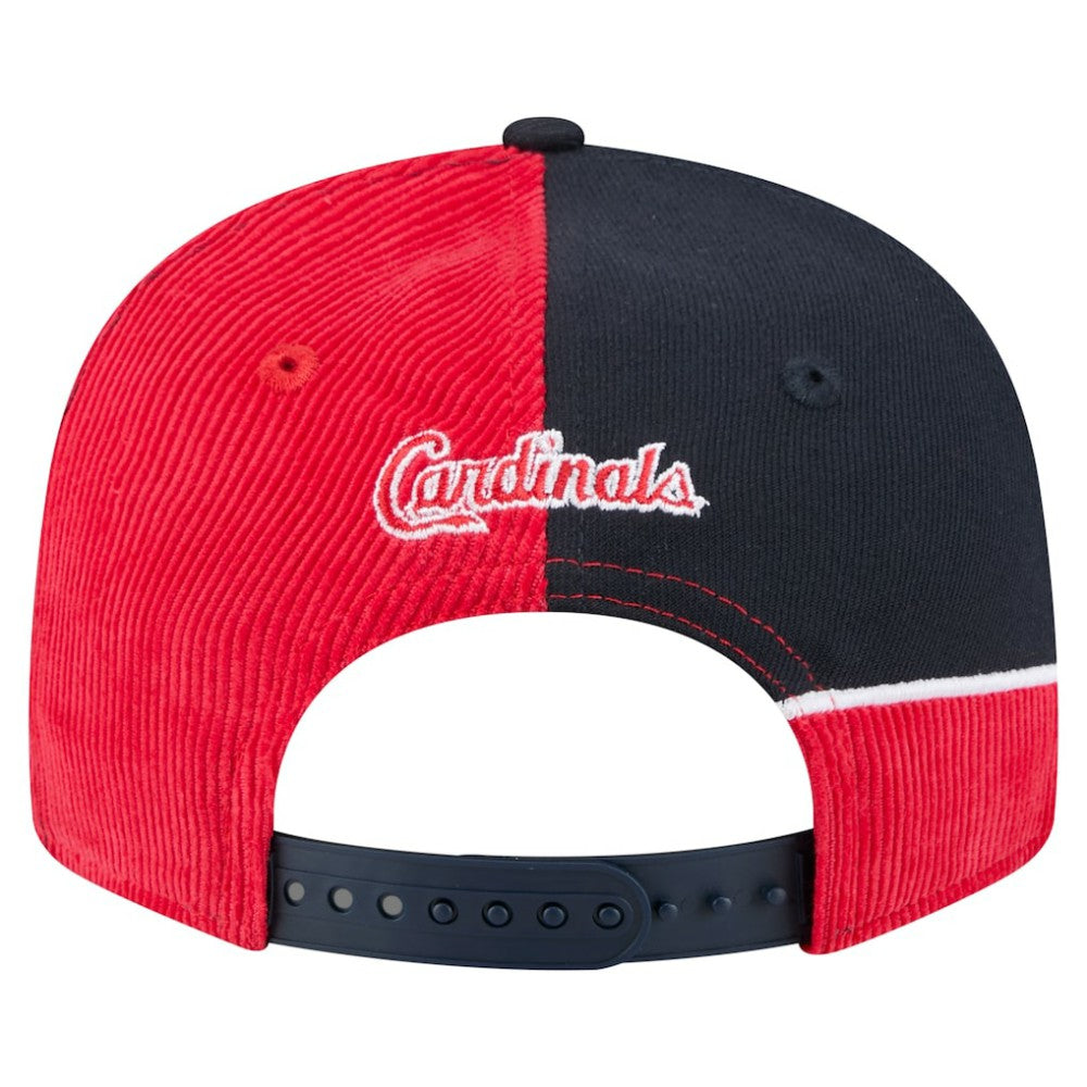 St. Louis Cardinals New Era Retro Split Corduroy Snapback Hat - MLB Hats