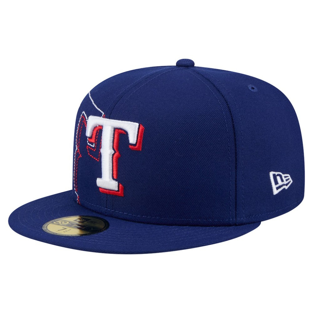 Texas Rangers New Era Yarn Stitch 59FIFTY Fitted Hat - MLB Hats