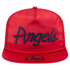 Los Angeles Angels New Era Retro Satin Script Golfer Adjustable Hat - MLB Hats