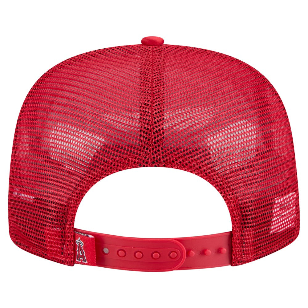 Los Angeles Angels New Era Retro Satin Script Golfer Adjustable Hat - MLB Hats