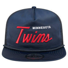 Minnesota Twins New Era Retro Satin Script Golfer Adjustable Hat - MLB Hats