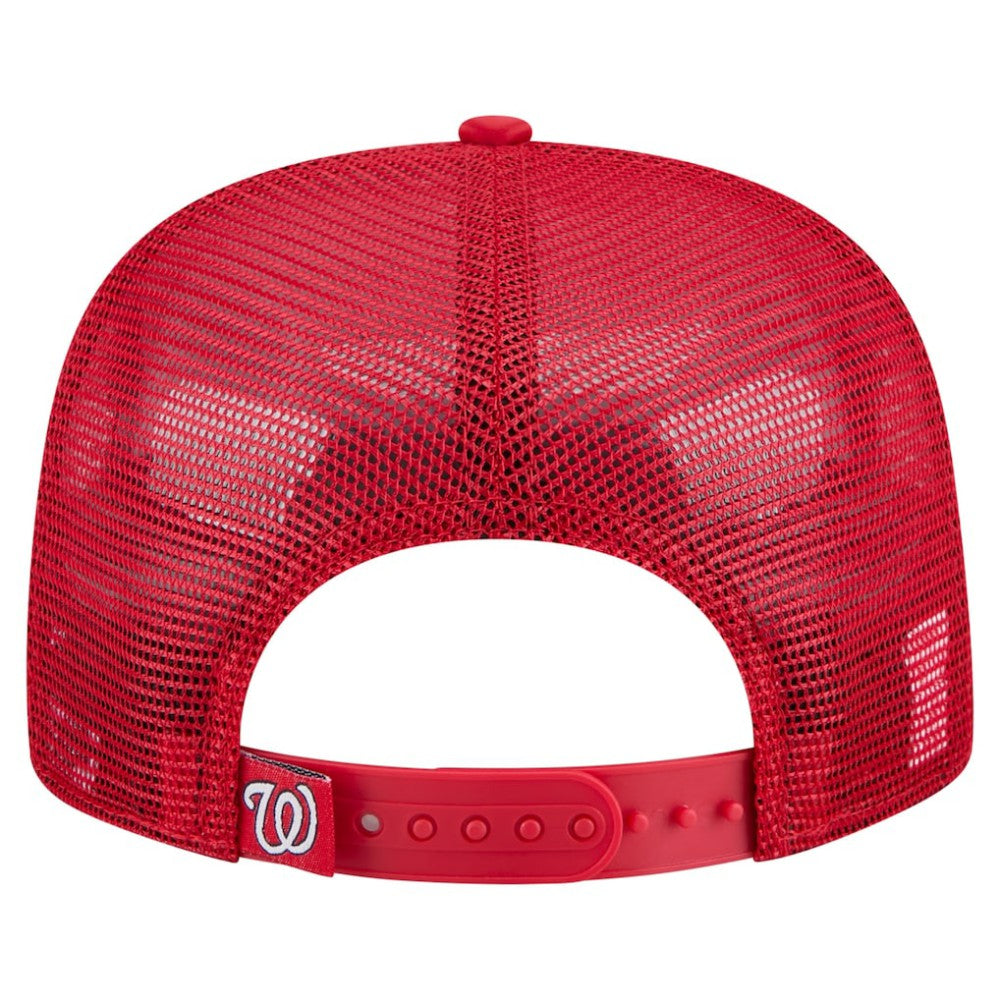 Washington Nationals New Era Retro Satin Script Golfer Adjustable Hat - MLB Hats