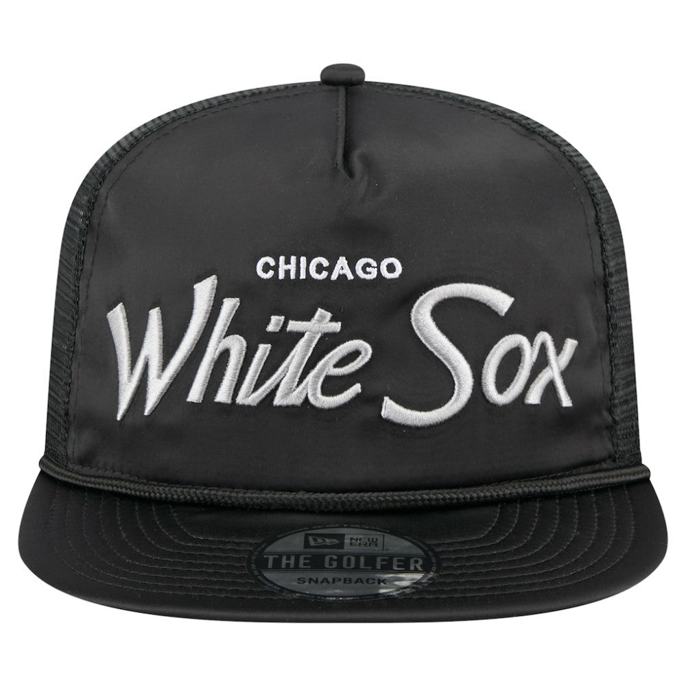 Chicago White Sox New Era Retro Satin Script Golfer Adjustable Hat - MLB Hats