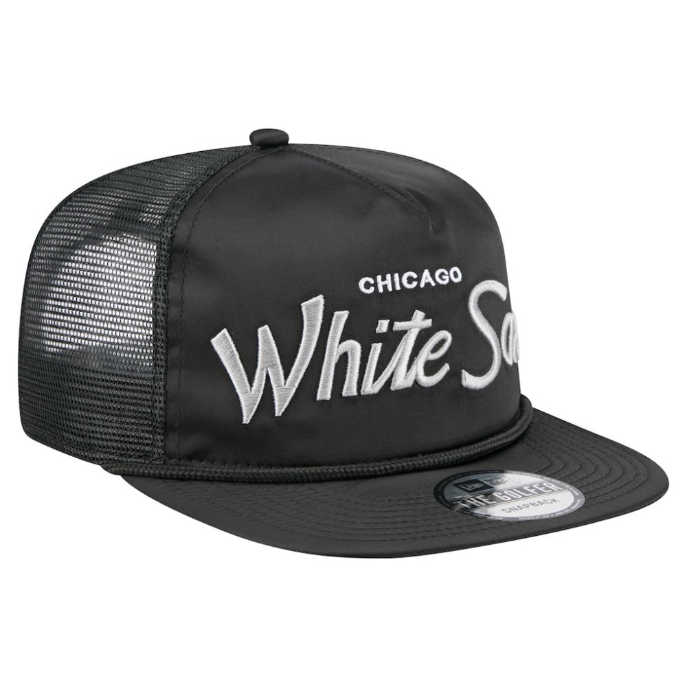 Chicago White Sox New Era Retro Satin Script Golfer Adjustable Hat - MLB Hats