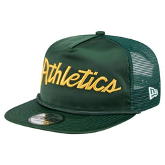Athletics New Era Retro Satin Script Golfer Adjustable Hat - MLB Hats