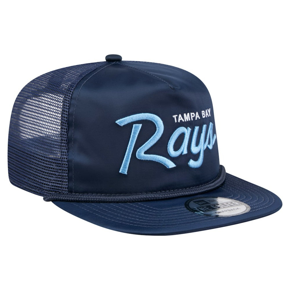 Tampa Bay Rays New Era Retro Satin Script Golfer Adjustable Hat - MLB Hats