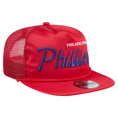 Philadelphia Phillies New Era Retro Satin Script Golfer Adjustable Hat - MLB Hats