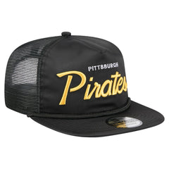 Pittsburgh Pirates New Era Retro Satin Script Golfer Adjustable Hat - MLB Hats