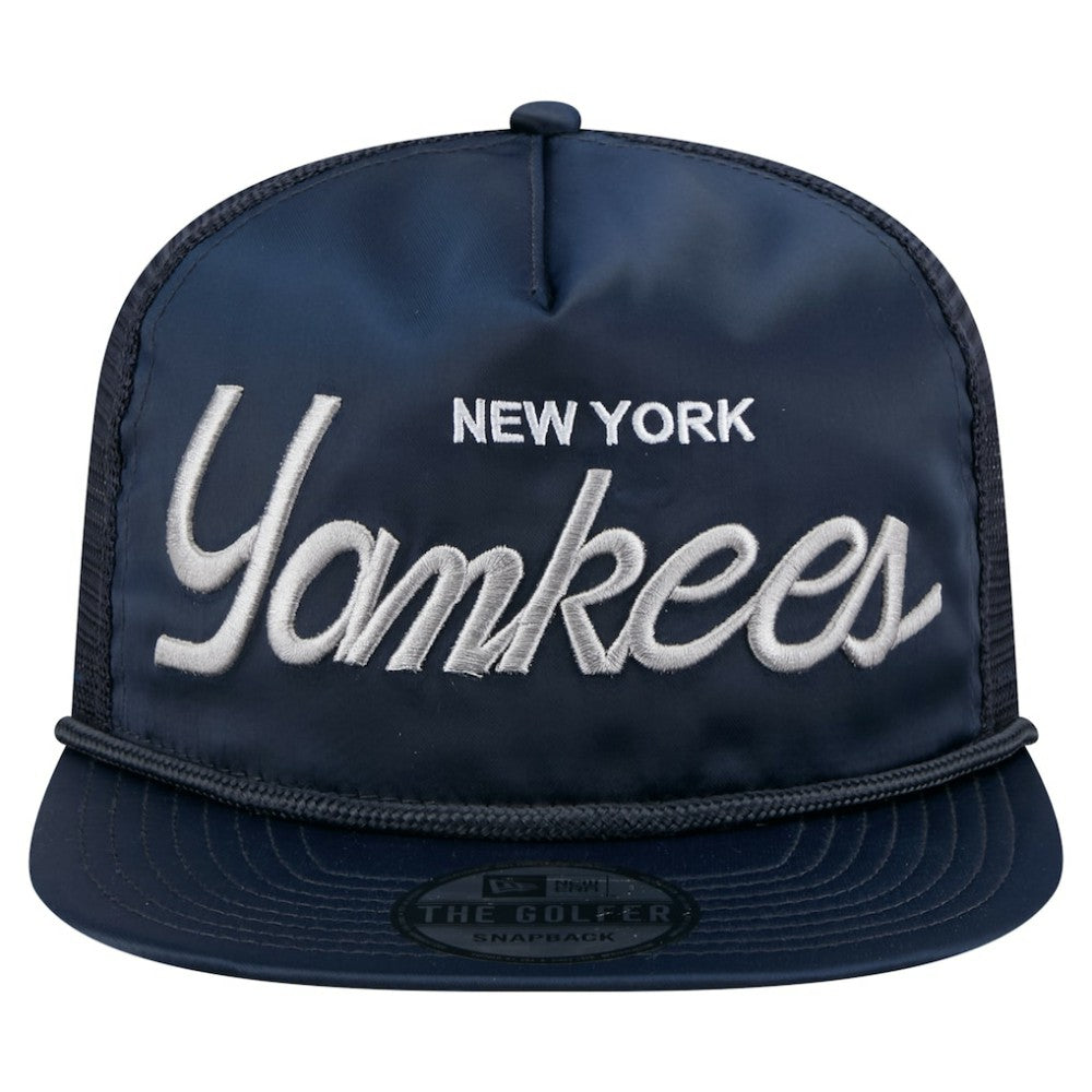 New York Yankees New Era Retro Satin Script Golfer Adjustable Hat - MLB Hats