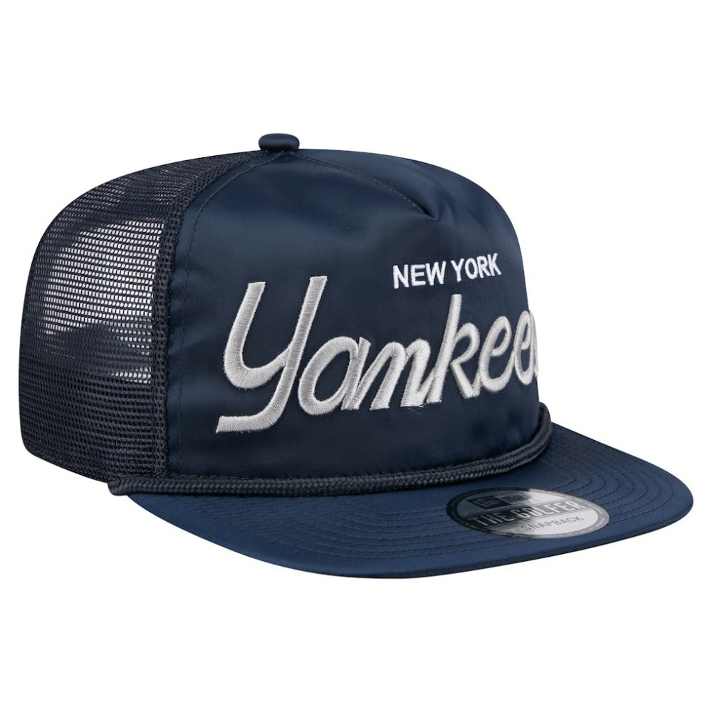 New York Yankees New Era Retro Satin Script Golfer Adjustable Hat - MLB Hats