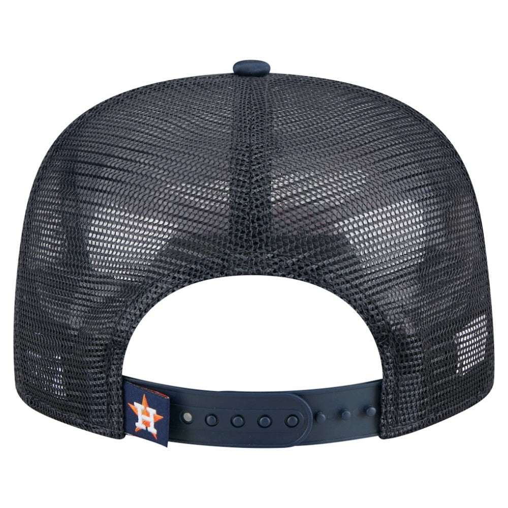 Houston Astros New Era Retro Satin Script Golfer Adjustable Hat - MLB Hats