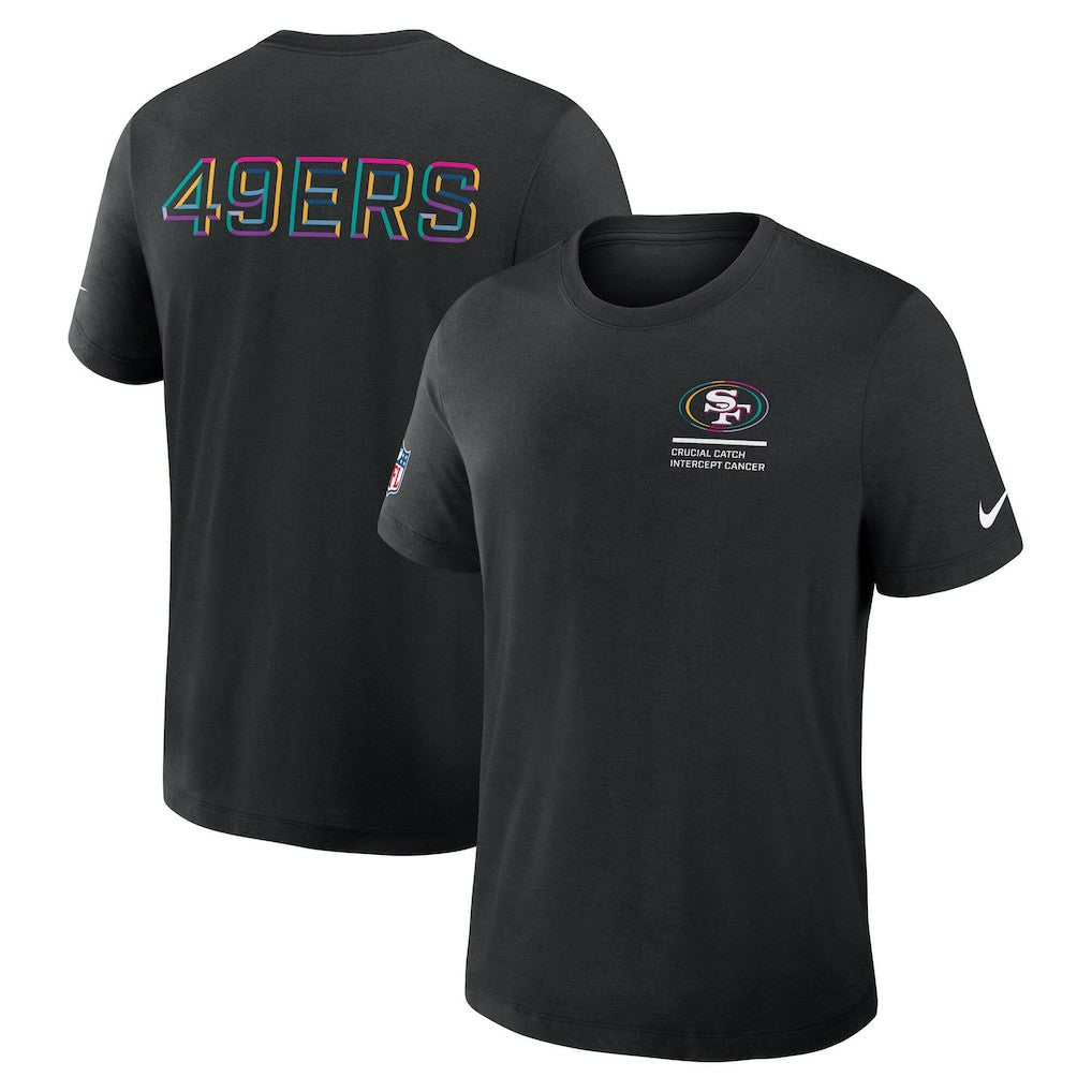 San Francisco 49ers Tall 2025 NFL Crucial Catch Tri-Blend Dri-FIT T-Shirt | NFL Discount