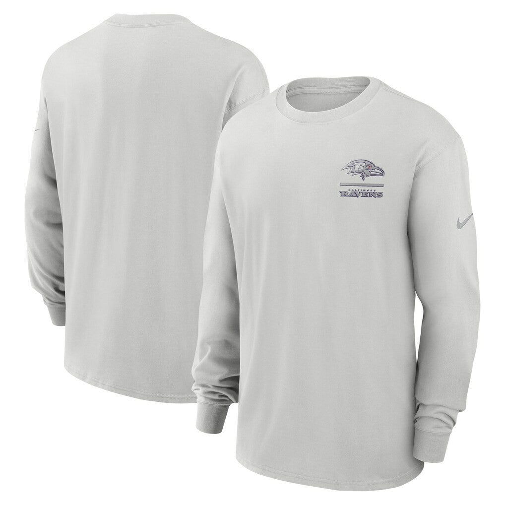 Baltimore Ravens Essential Heavy Max90 Long Sleeve T-Shirt | NFL Online