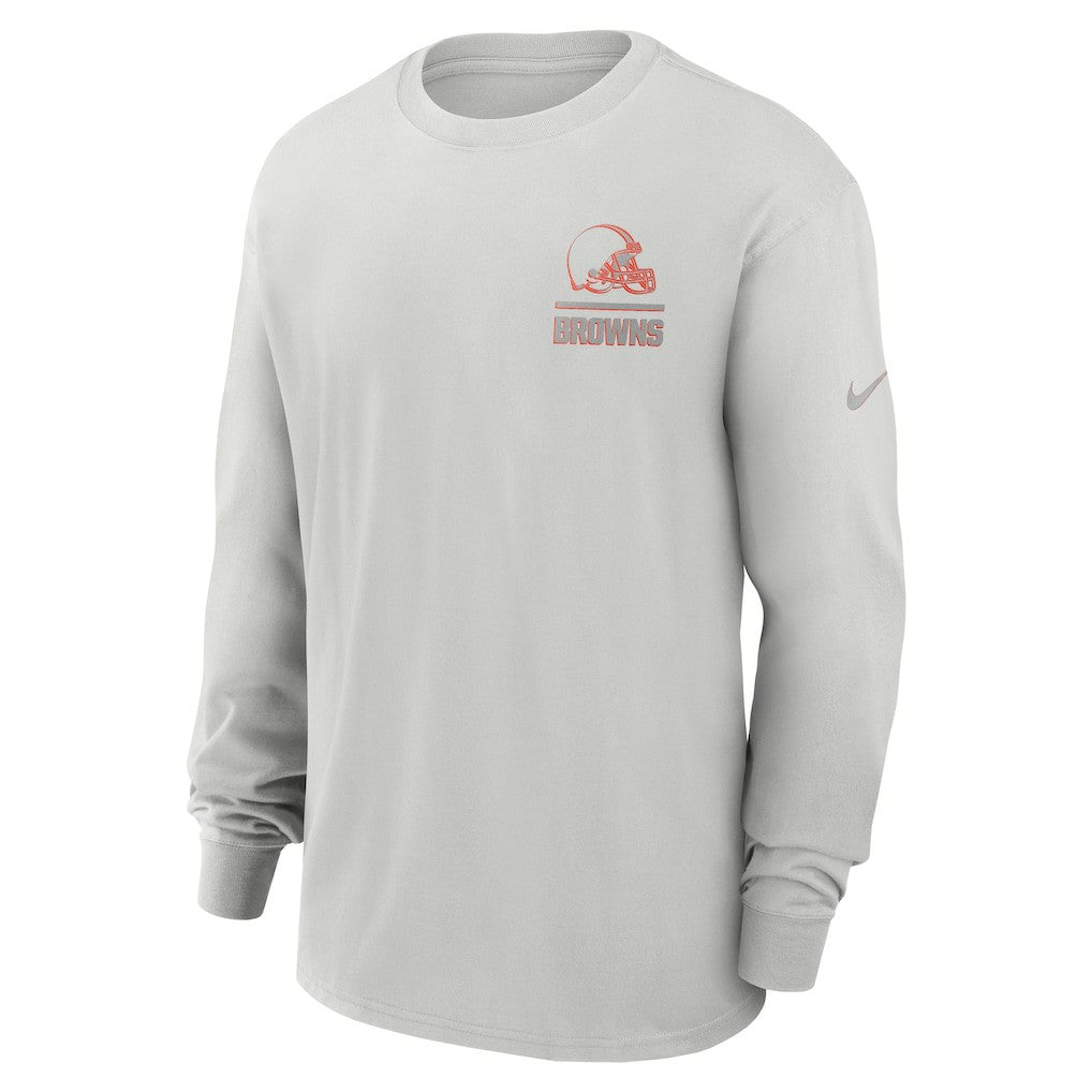 Cleveland Browns Essential Heavy Max90 Long Sleeve T-Shirt | NFL Outlet