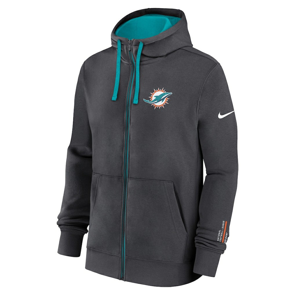 Miami Dolphins Primetime Club Full-Zip Hoodie | NFL On sale