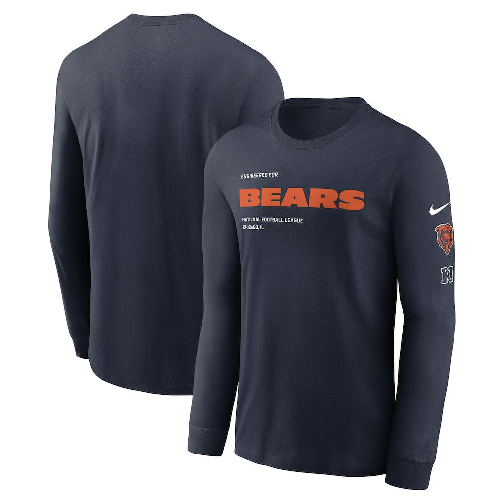 Chicago Bears Play to Win Essential Long Sleeve T-Shirt | NFL Online