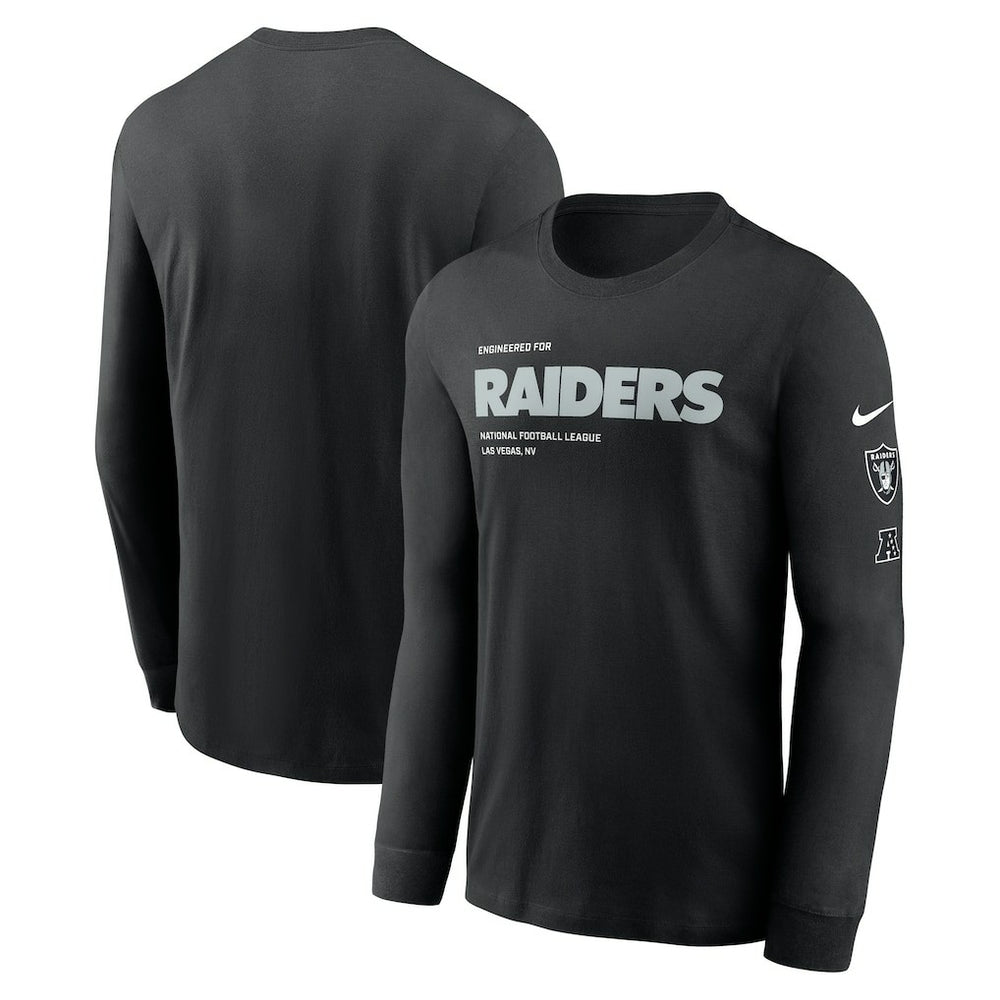 Las Vegas Raiders Play to Win Essential Long Sleeve T-Shirt | NFL New