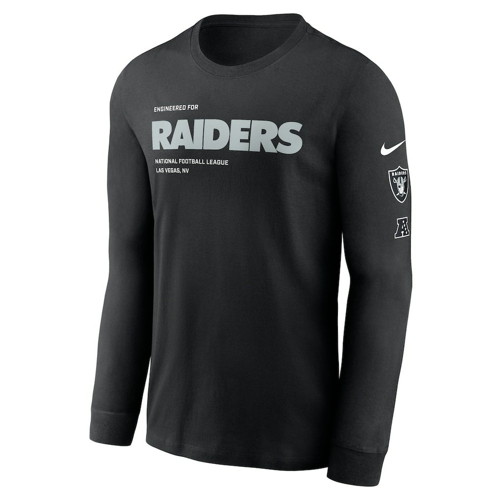 Las Vegas Raiders Play to Win Essential Long Sleeve T-Shirt | NFL New