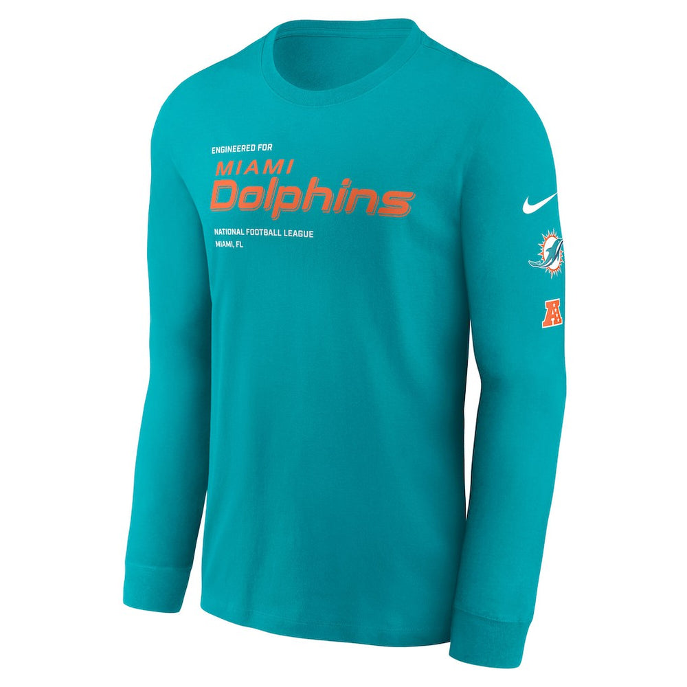 Miami Dolphins Play to Win Essential Long Sleeve T-Shirt | NFL Sale