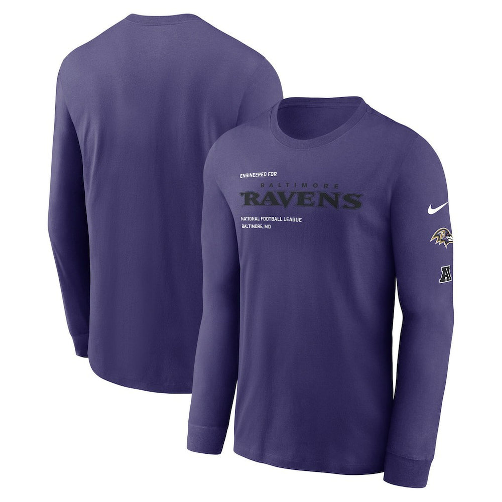 Baltimore Ravens Play to Win Essential Long Sleeve T-Shirt | NFL Sale