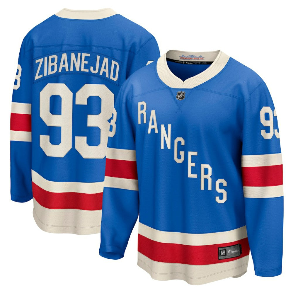 Mika Zibanejad New York Rangers Fanatics Centennial Breakaway Jersey -  NHL Jerseys