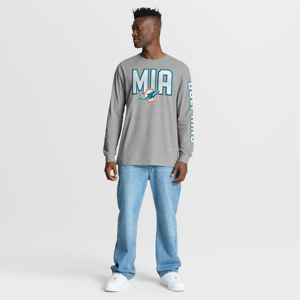 Miami Dolphins Hometown Sweep Legacy Long Sleeve T-Shirt | NFL Sale