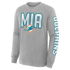 Miami Dolphins Hometown Sweep Legacy Long Sleeve T-Shirt | NFL Sale