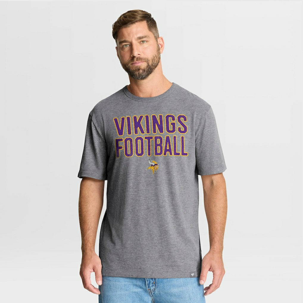 Minnesota Vikings First Down Tribute Tri-Blend T-Shirt | NFL New