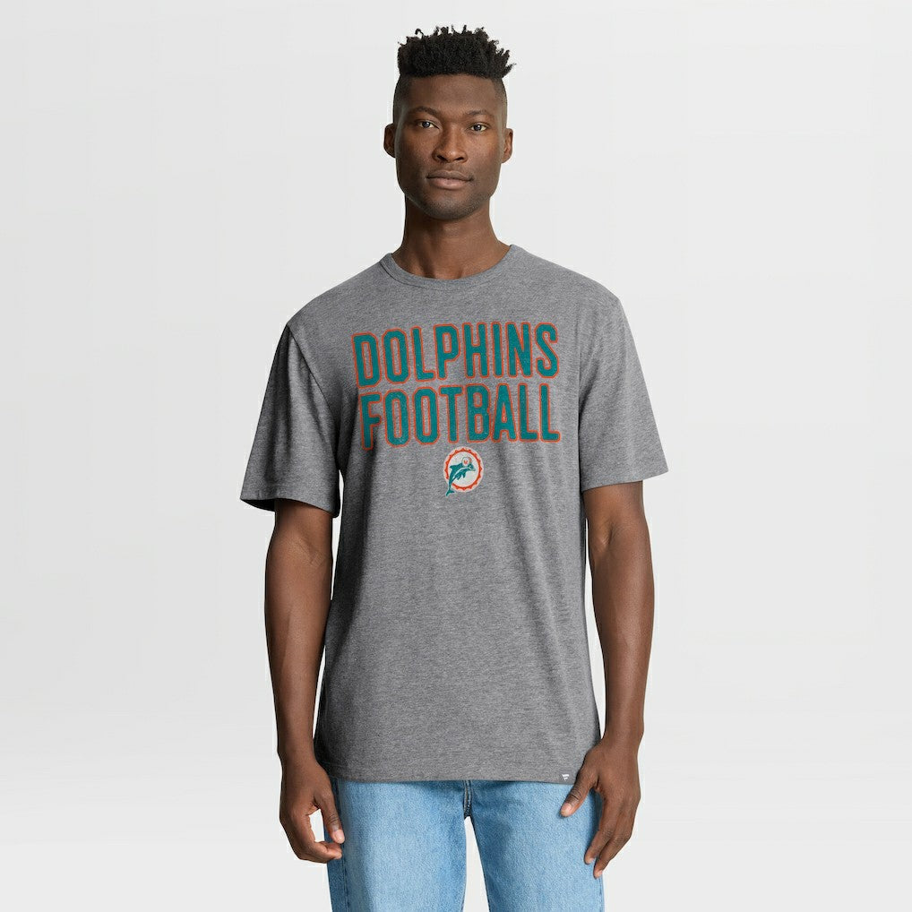 Miami Dolphins First Down Tribute Tri-Blend T-Shirt | NFL On sale