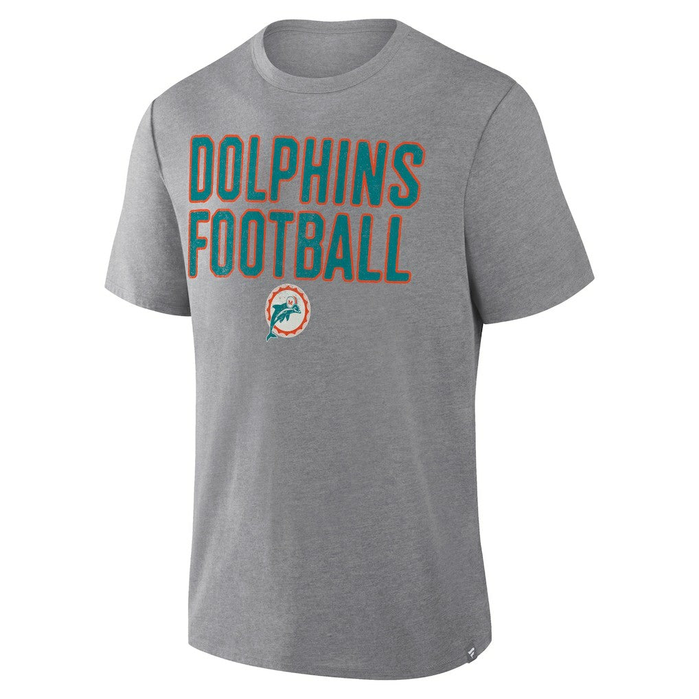 Miami Dolphins First Down Tribute Tri-Blend T-Shirt | NFL On sale