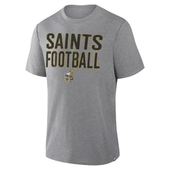 New Orleans Saints First Down Tribute Tri-Blend T-Shirt | NFL Outlet