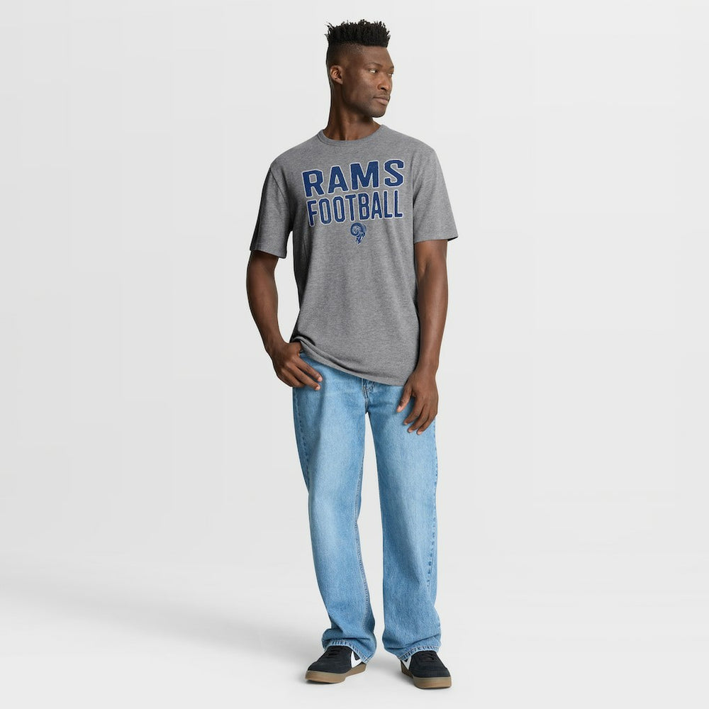 Los Angeles Rams First Down Tribute Tri-Blend T-Shirt | NFL Sale