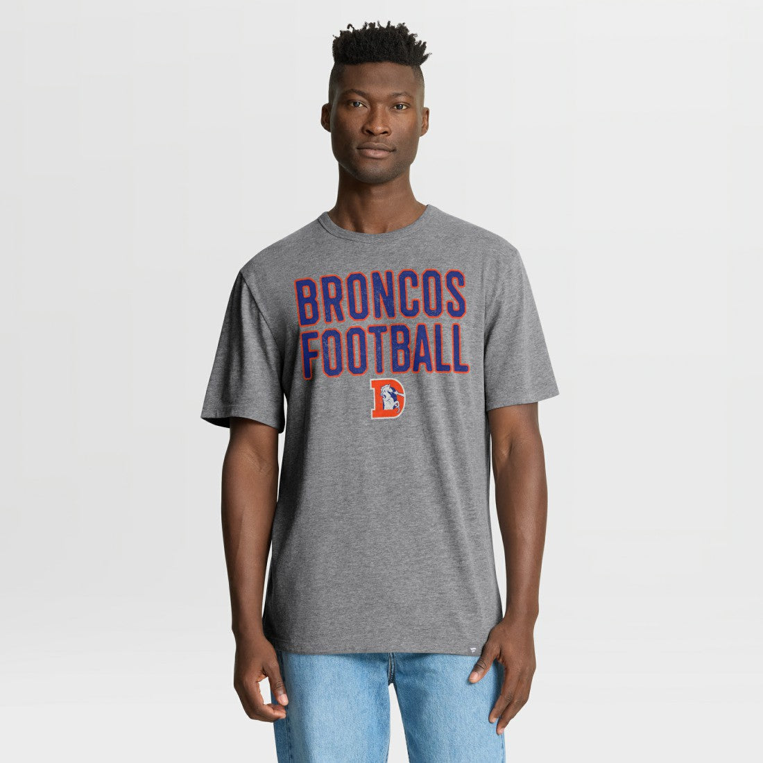 Denver Broncos First Down Tribute Tri-Blend T-Shirt | NFL New