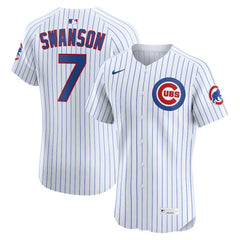 Dansby Swanson Chicago Cubs Nike Home Elite Jersey - MLB Jerseys