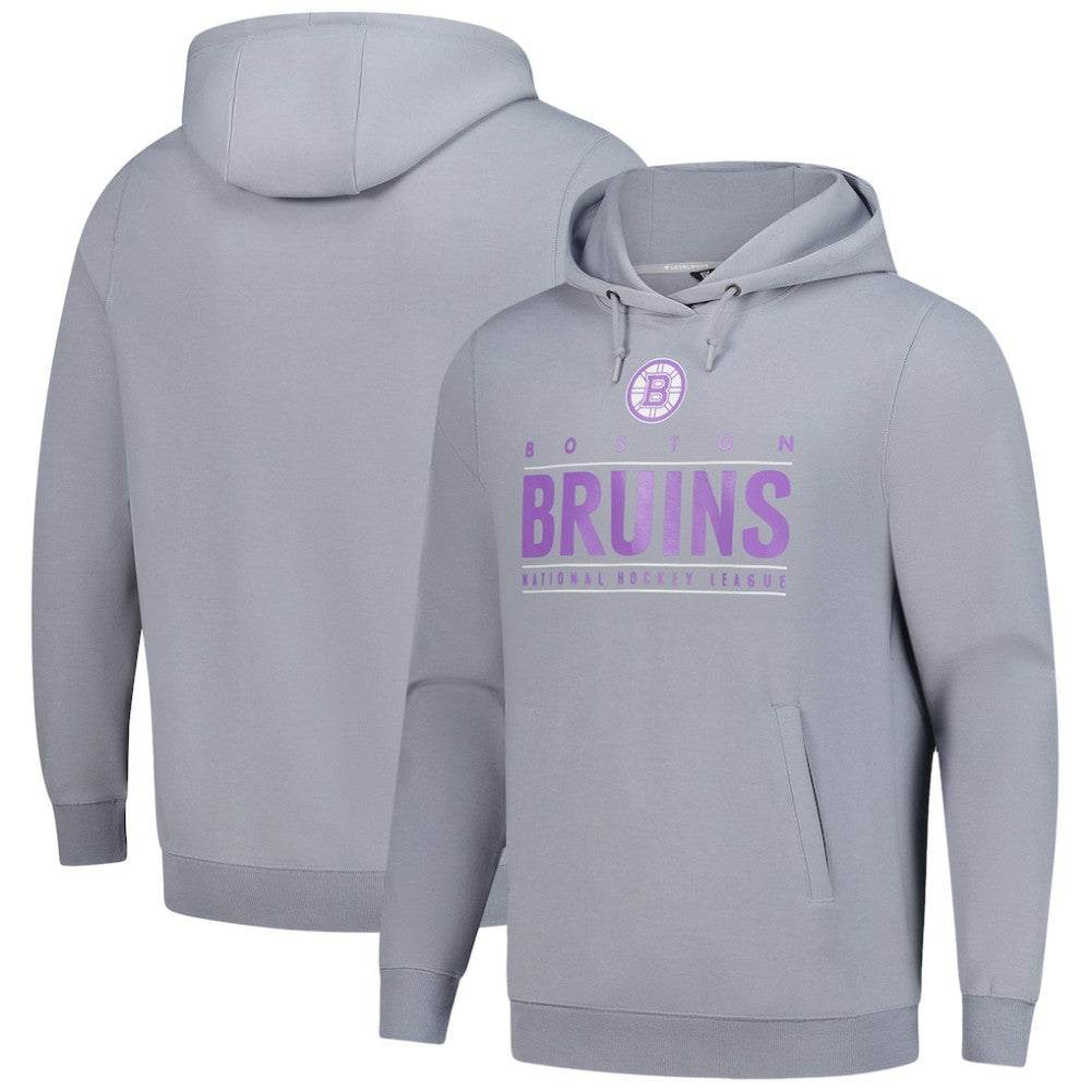 Boston Bruins Levelwear Hockey Fights Cancer Pulsar Off Season Tri-Blend Pullover Hoodie -  NHL Hoodies