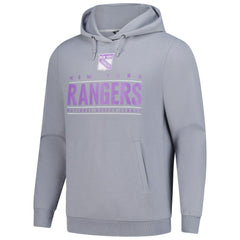 New York Rangers Levelwear Hockey Fights Cancer Pulsar Off Season Tri-Blend Pullover Hoodie -  NHL Hoodies