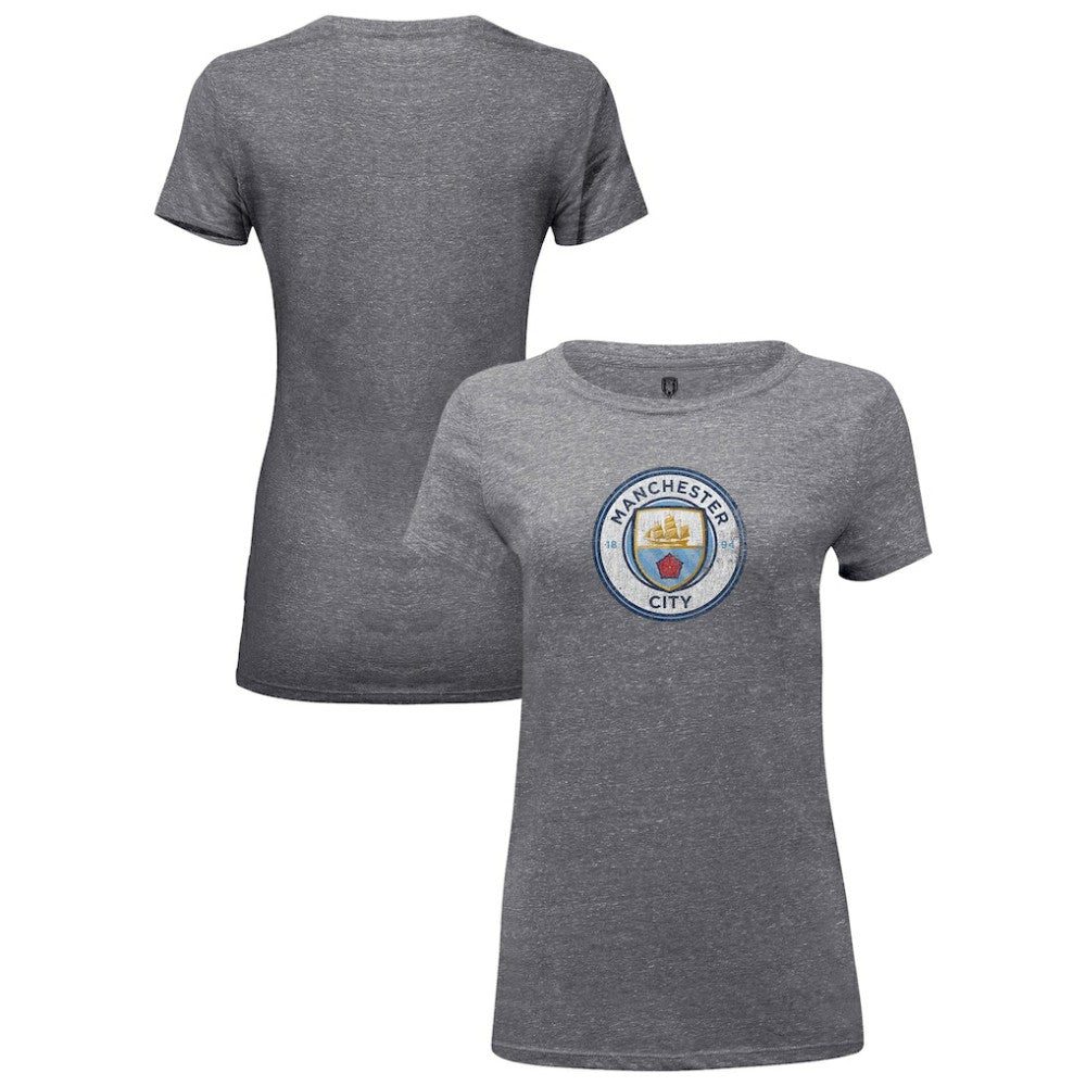 Manchester City 1863FC Women's Color Badge Tri-Blend T-Shirt