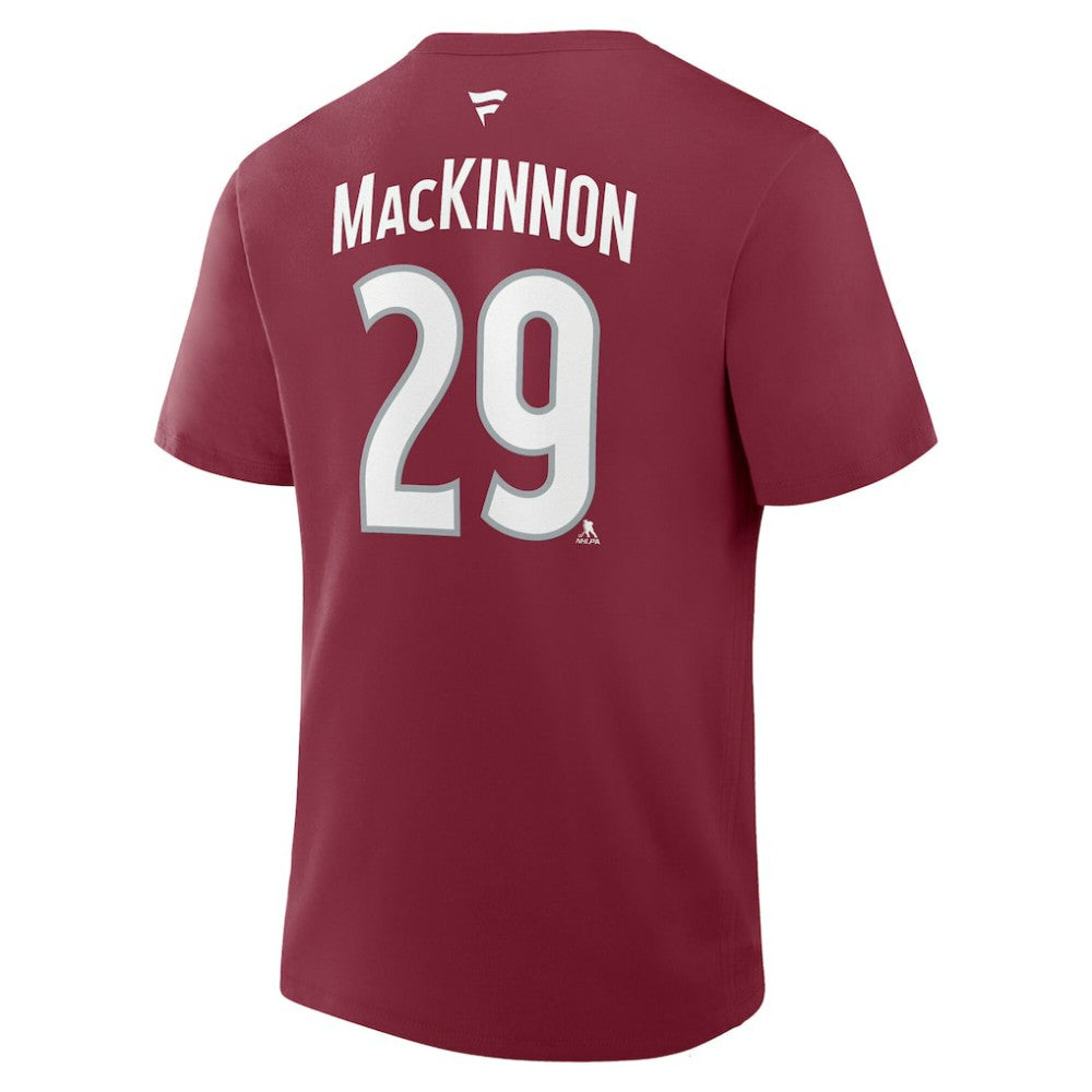 Nathan MacKinnon Colorado Avalanche Fanatics Authentic Stack Name & Number T-Shirt -  NHL T-shirts