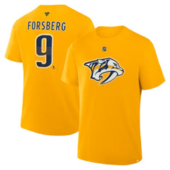 Filip Forsberg Nashville Predators Fanatics Authentic Stack Name & Number T-Shirt -  NHL T-shirts
