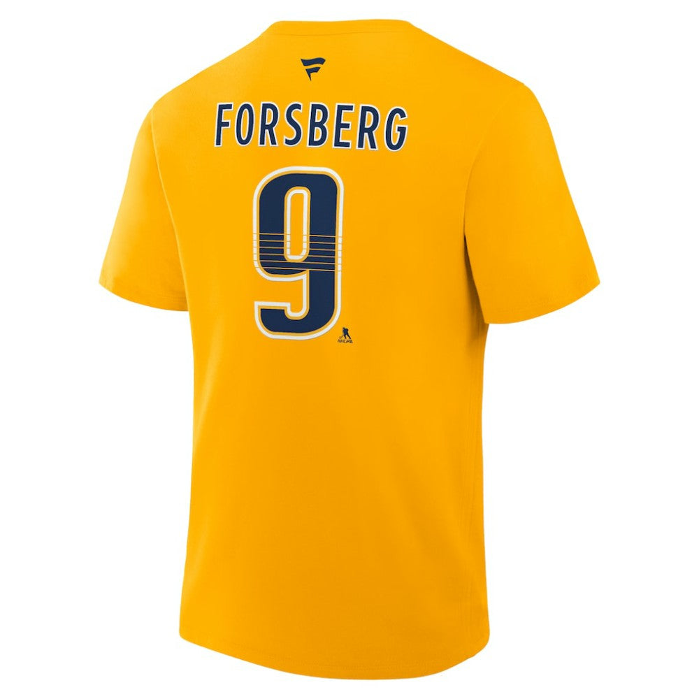 Filip Forsberg Nashville Predators Fanatics Authentic Stack Name & Number T-Shirt -  NHL T-shirts