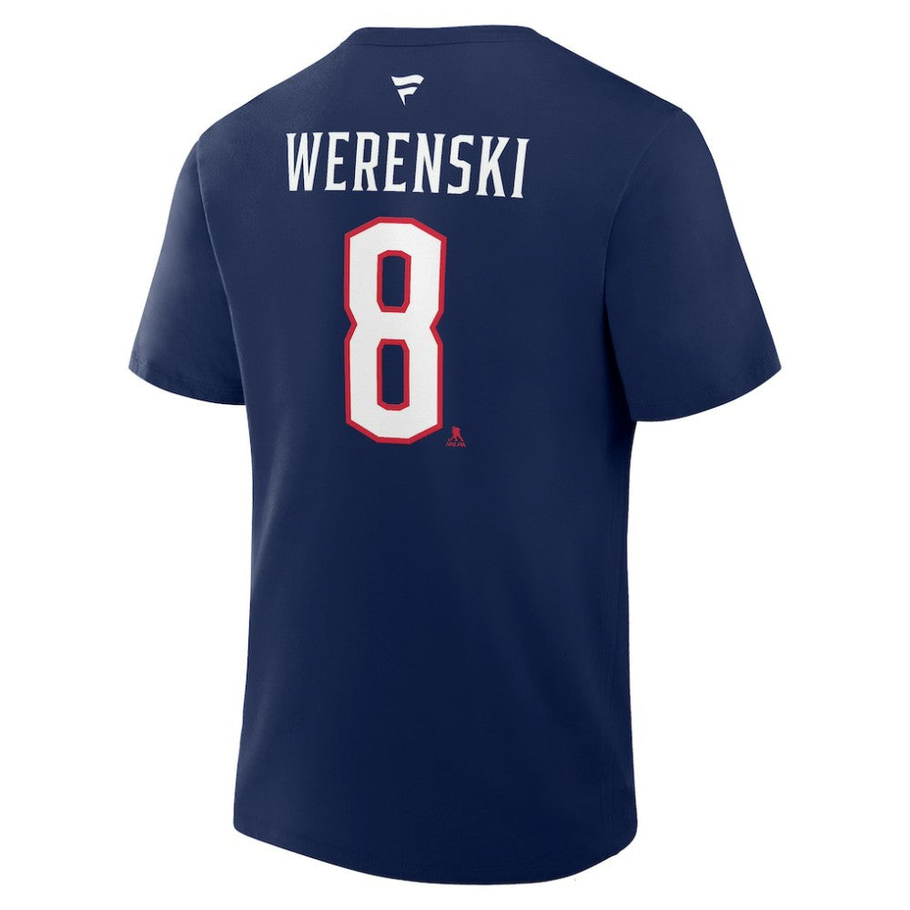 Zach Werenski Columbus Blue Jackets Fanatics Authentic Stack Name & Number T-Shirt -  NHL T-shirts