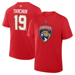 Matthew Tkachuk Florida Panthers Fanatics Authentic Stack Name & Number T-Shirt -  NHL T-shirts
