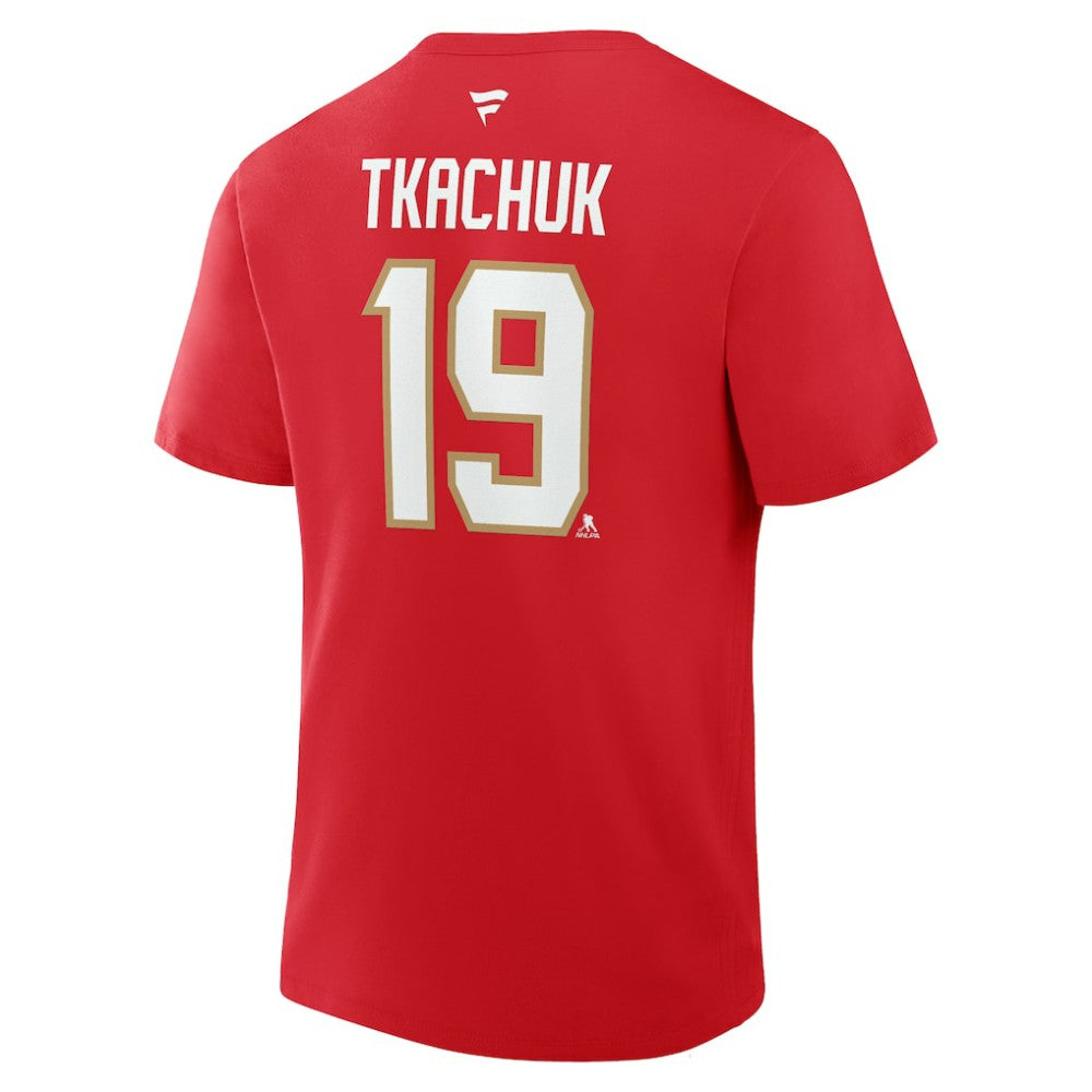 Matthew Tkachuk Florida Panthers Fanatics Authentic Stack Name & Number T-Shirt -  NHL T-shirts