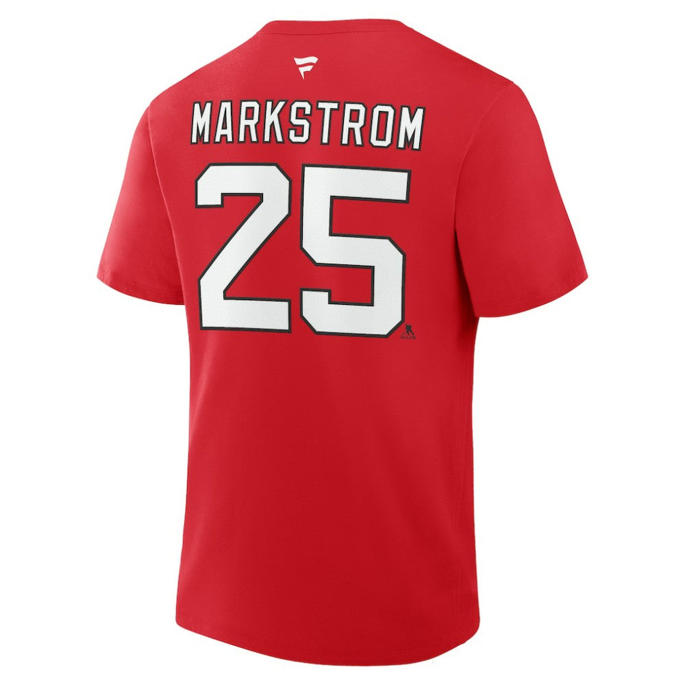 Jacob Markstrom New Jersey Devils Fanatics Authentic Stack Name & Number T-Shirt -  NHL T-shirts