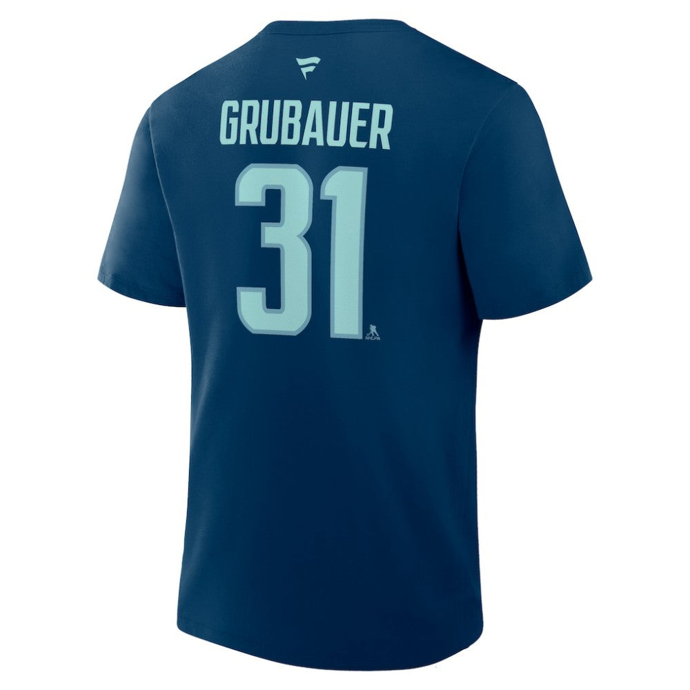 Philipp Grubauer Seattle Kraken Fanatics Authentic Stack Name & Number T-Shirt -  NHL T-shirts