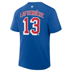 Alexis Lafreniere New York Rangers Fanatics Authentic Stack Name & Number T-Shirt -  NHL T-shirts