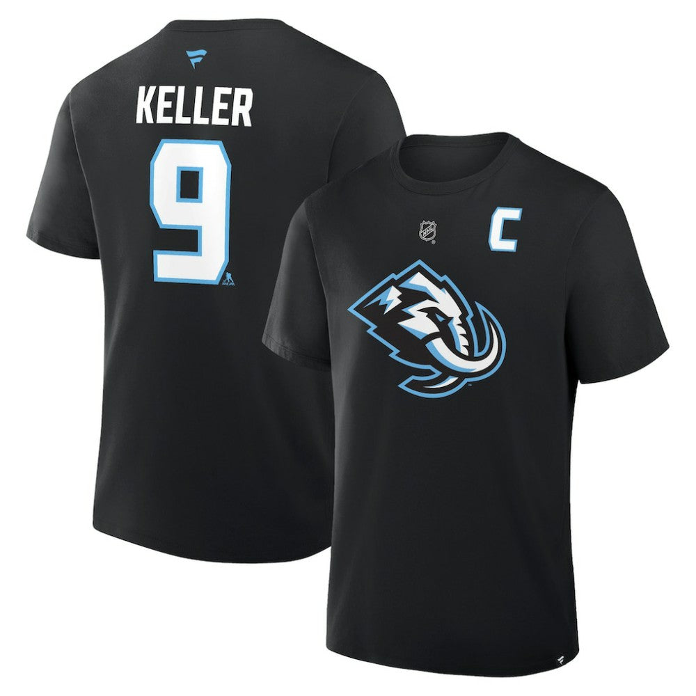 Clayton Keller Utah Mammoth Fanatics Authentic Stack Name & Number T-Shirt -  NHL T-shirts